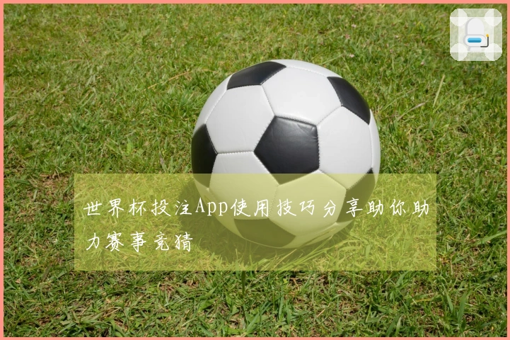 世界杯投注App使用技巧分享助你助力赛事竞猜